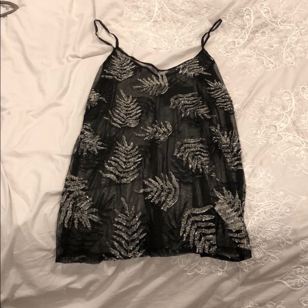 Sheer Embellished Dress